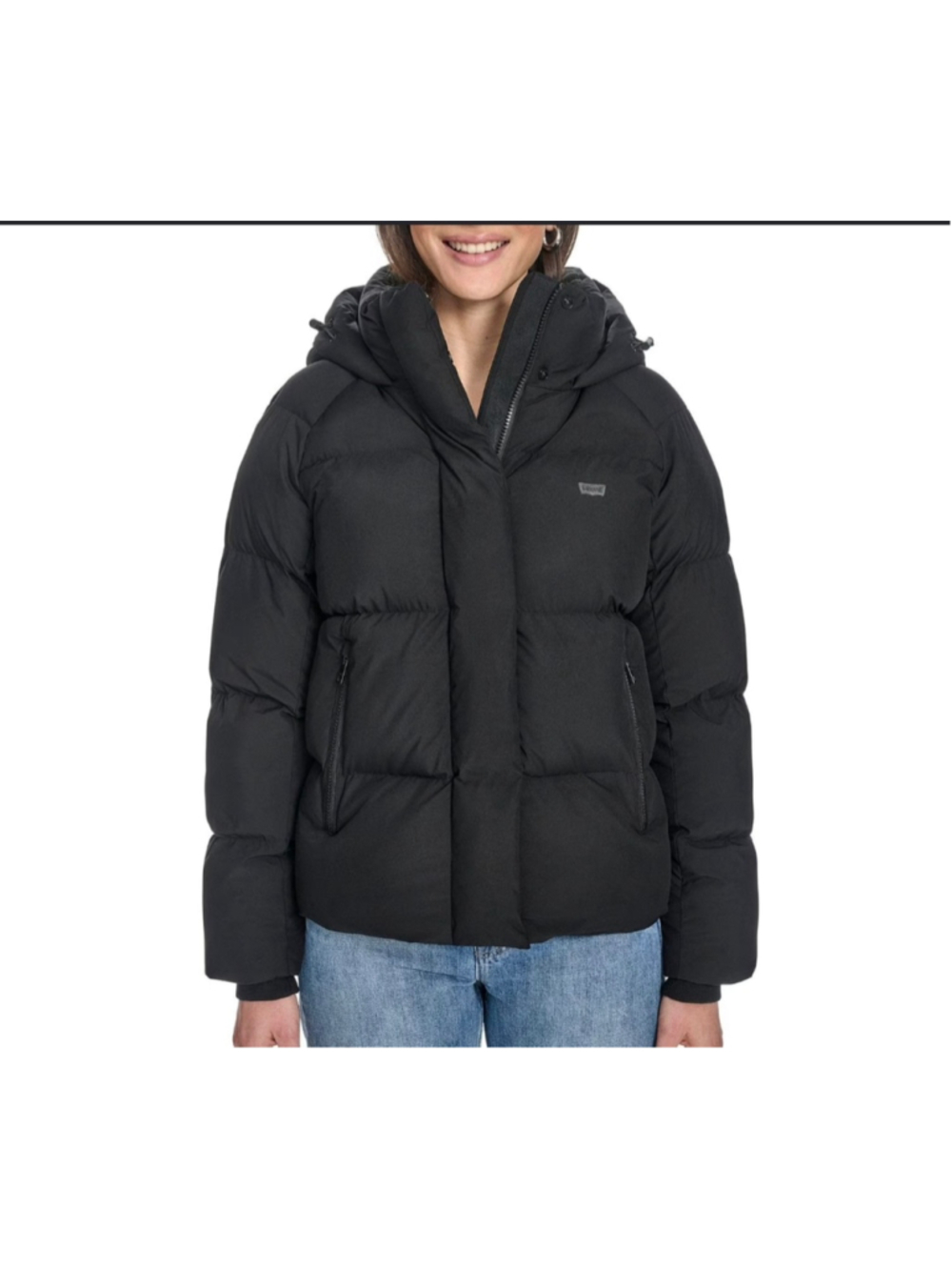 Women's Levi's Black Puffer Jacket Size S